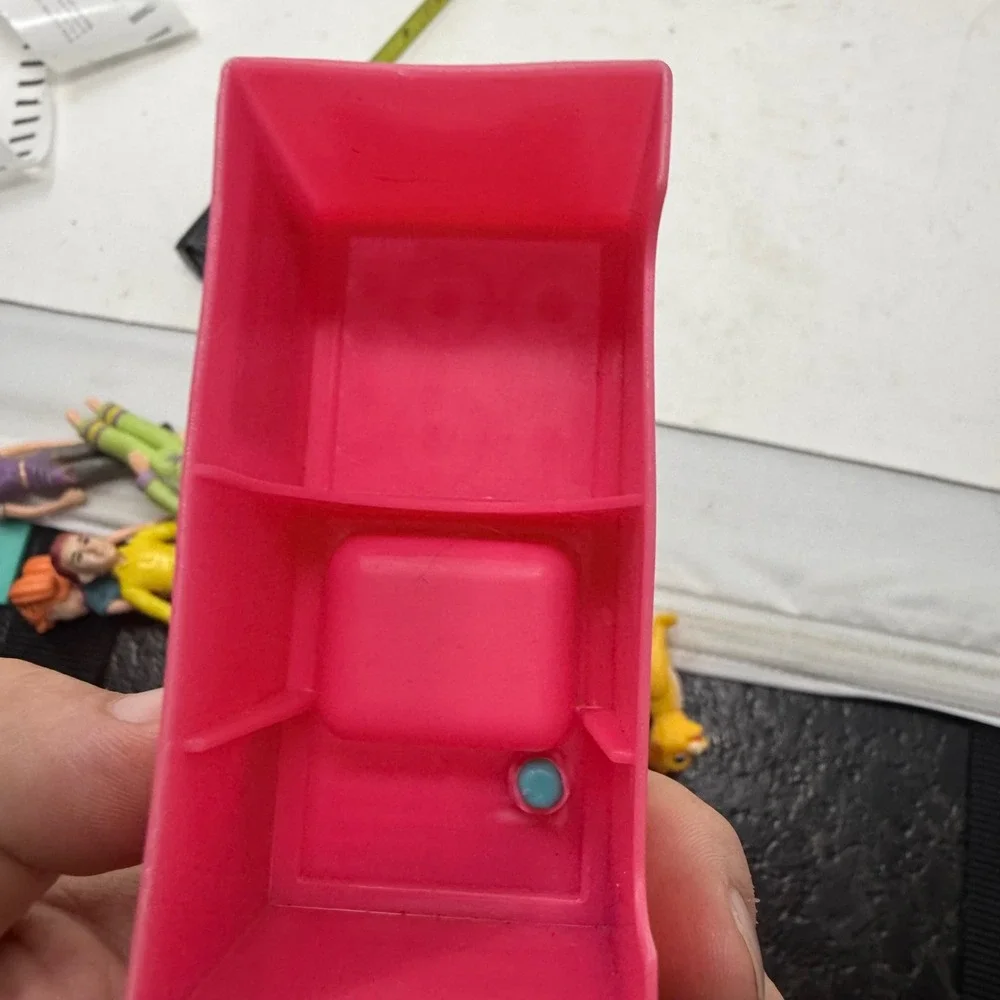 Pink Dollhouse Kitchen Counter Sink Stove Oven Miniature Furniture Accessory